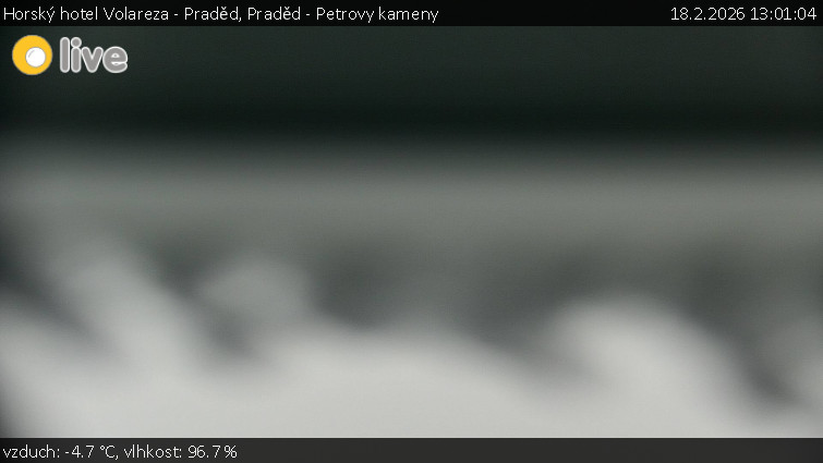 Horský hotel Volareza - Praděd - Praděd - Petrovy kameny - 18.2.2026 v 13:01