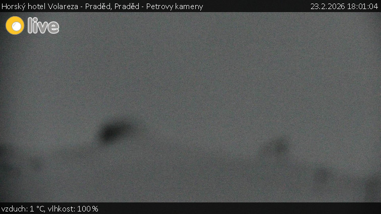 Horský hotel Volareza - Praděd - Praděd - Petrovy kameny - 23.2.2026 v 18:01