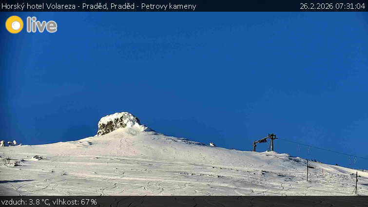 Horský hotel Volareza - Praděd - Praděd - Petrovy kameny - 26.2.2026 v 07:31