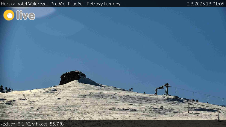 Horský hotel Volareza - Praděd - Praděd - Petrovy kameny - 2.3.2026 v 13:01