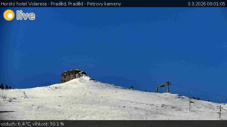 Horský hotel Volareza - Praděd - Praděd - Petrovy kameny - 3.3.2026 v 08:01