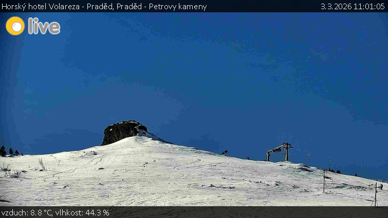 Horský hotel Volareza - Praděd - Praděd - Petrovy kameny - 3.3.2026 v 11:01