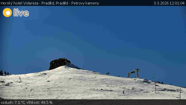 Horský hotel Volareza - Praděd - Praděd - Petrovy kameny - 3.3.2026 v 12:01