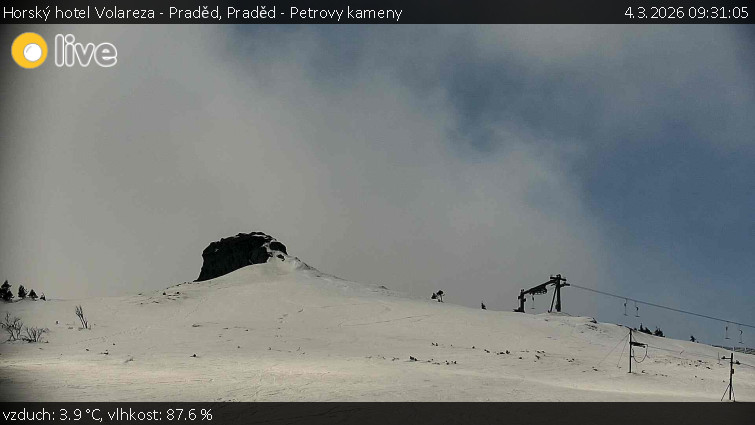 Horský hotel Volareza - Praděd - Praděd - Petrovy kameny - 4.3.2026 v 09:31