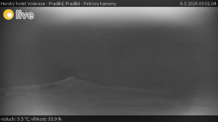 Horský hotel Volareza - Praděd - Praděd - Petrovy kameny - 6.3.2026 v 03:01