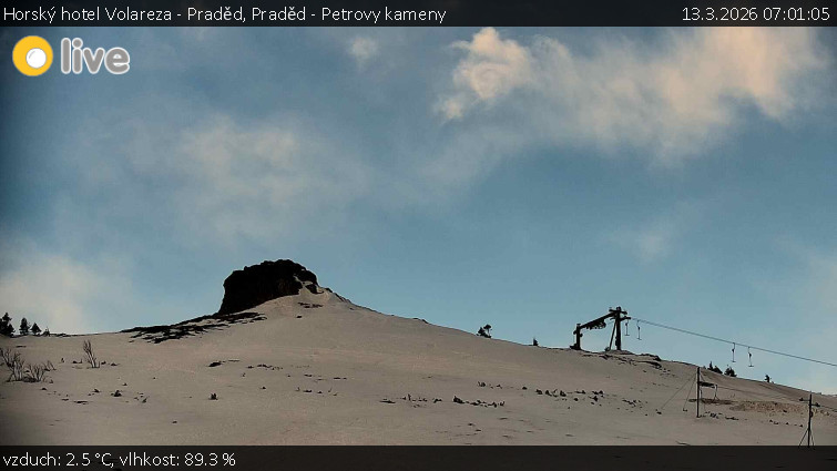 Horský hotel Volareza - Praděd - Praděd - Petrovy kameny - 13.3.2026 v 07:01