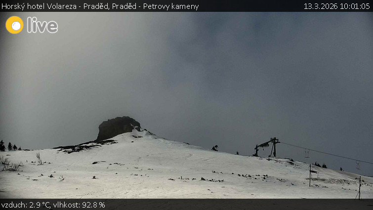 Horský hotel Volareza - Praděd - Praděd - Petrovy kameny - 13.3.2026 v 10:01