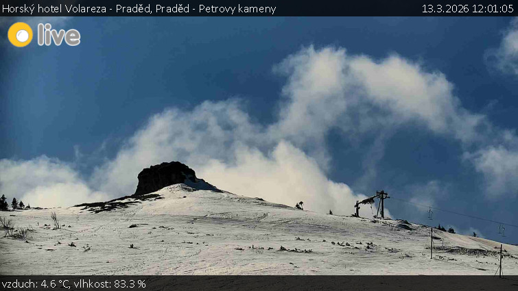 Horský hotel Volareza - Praděd - Praděd - Petrovy kameny - 13.3.2026 v 12:01