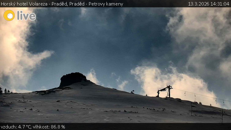 Horský hotel Volareza - Praděd - Praděd - Petrovy kameny - 13.3.2026 v 14:31