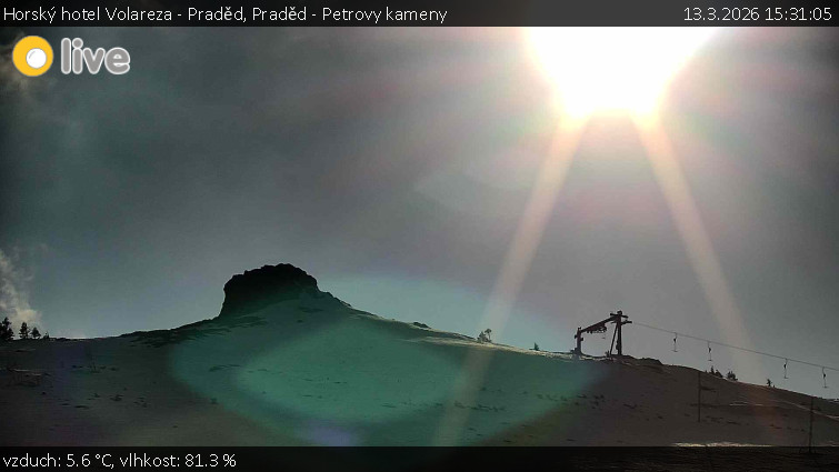 Horský hotel Volareza - Praděd - Praděd - Petrovy kameny - 13.3.2026 v 15:31