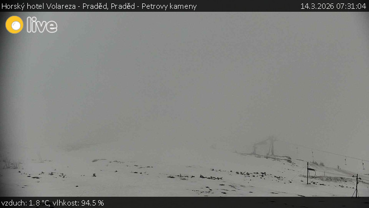Horský hotel Volareza - Praděd - Praděd - Petrovy kameny - 14.3.2026 v 07:31
