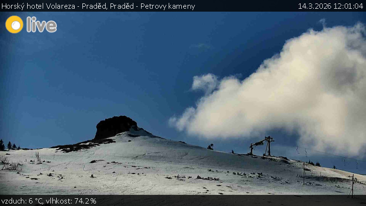 Horský hotel Volareza - Praděd - Praděd - Petrovy kameny - 14.3.2026 v 12:01