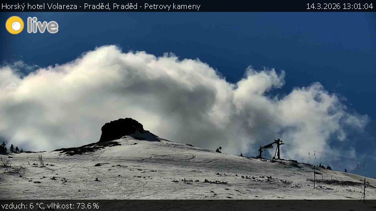 Horský hotel Volareza - Praděd - Praděd - Petrovy kameny - 14.3.2026 v 13:01