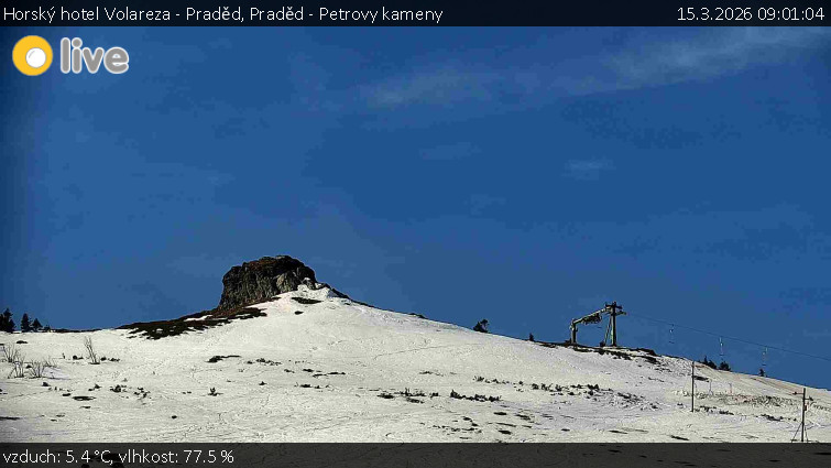 Horský hotel Volareza - Praděd - Praděd - Petrovy kameny - 15.3.2026 v 09:01