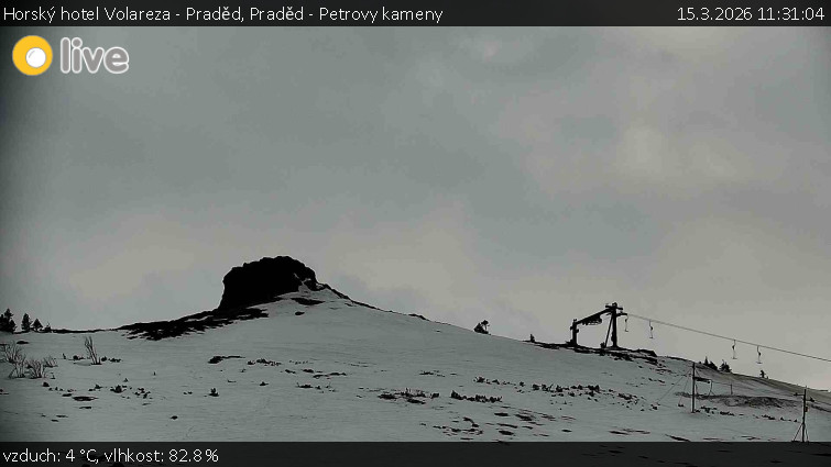 Horský hotel Volareza - Praděd - Praděd - Petrovy kameny - 15.3.2026 v 11:31