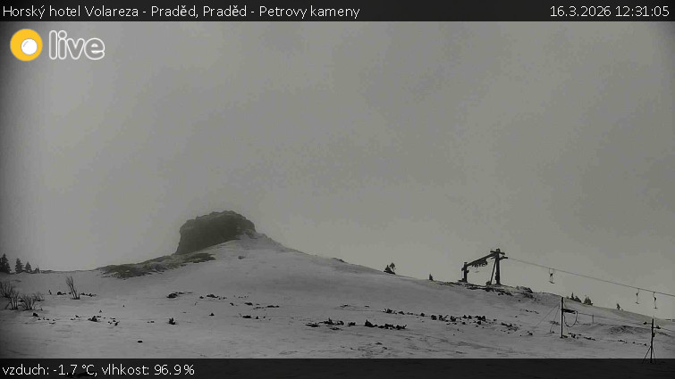 Horský hotel Volareza - Praděd - Praděd - Petrovy kameny - 16.3.2026 v 12:31
