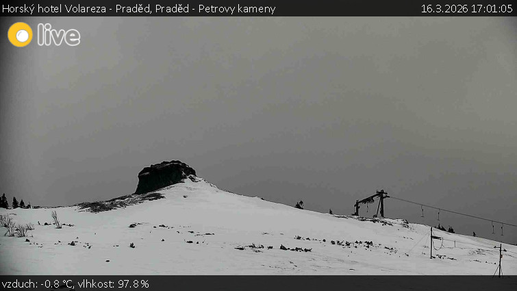 Horský hotel Volareza - Praděd - Praděd - Petrovy kameny - 16.3.2026 v 17:01