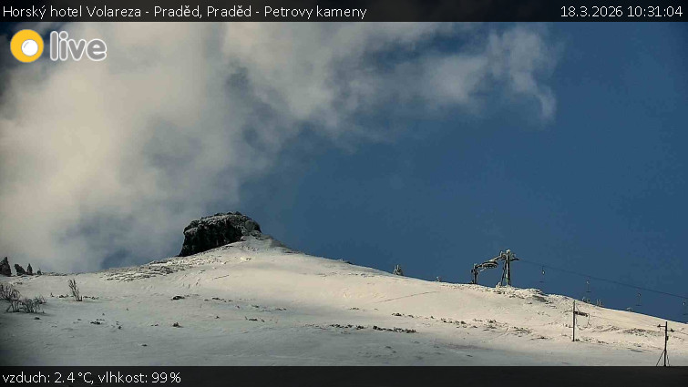 Horský hotel Volareza - Praděd - Praděd - Petrovy kameny - 18.3.2026 v 10:31