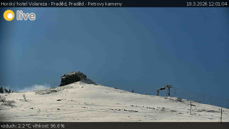 Horský hotel Volareza - Praděd - Praděd - Petrovy kameny - 18.3.2026 v 12:01