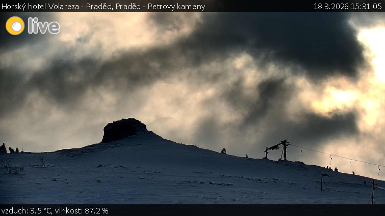 Horský hotel Volareza - Praděd - Praděd - Petrovy kameny - 18.3.2026 v 15:31
