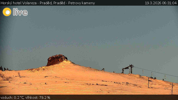 Horský hotel Volareza - Praděd - Praděd - Petrovy kameny - 19.3.2026 v 06:31
