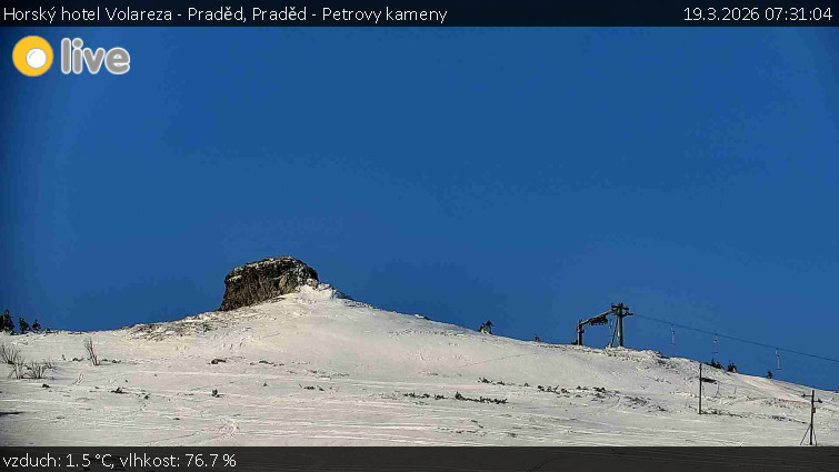 Horský hotel Volareza - Praděd - Praděd - Petrovy kameny - 19.3.2026 v 07:31