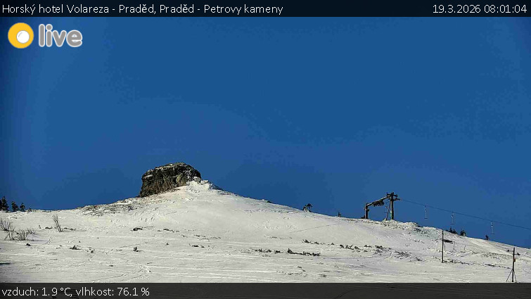 Horský hotel Volareza - Praděd - Praděd - Petrovy kameny - 19.3.2026 v 08:01