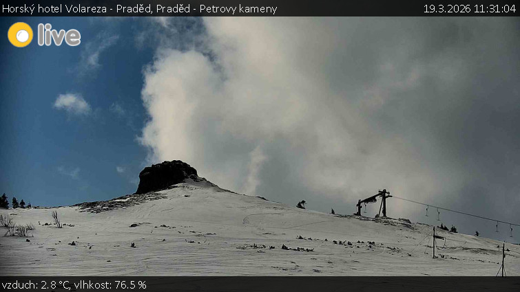 Horský hotel Volareza - Praděd - Praděd - Petrovy kameny - 19.3.2026 v 11:31