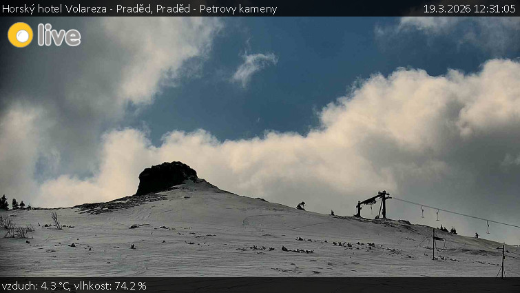 Horský hotel Volareza - Praděd - Praděd - Petrovy kameny - 19.3.2026 v 12:31