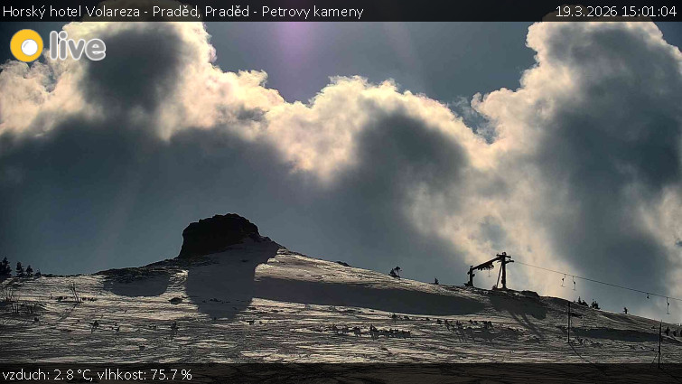 Horský hotel Volareza - Praděd - Praděd - Petrovy kameny - 19.3.2026 v 15:01