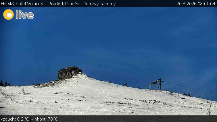Horský hotel Volareza - Praděd - Praděd - Petrovy kameny - 20.3.2026 v 08:01