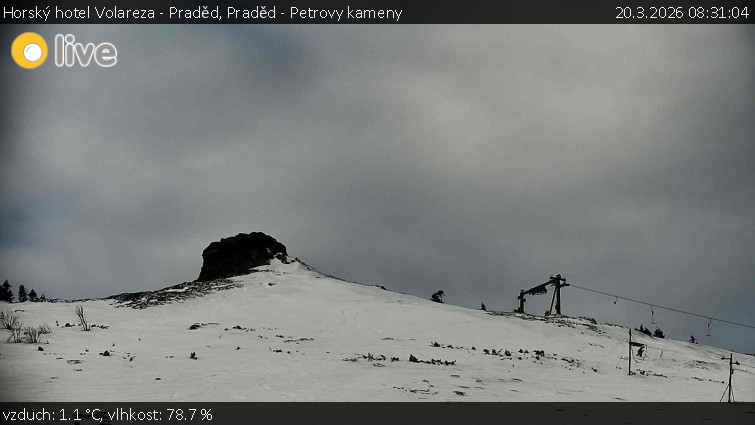 Horský hotel Volareza - Praděd - Praděd - Petrovy kameny - 20.3.2026 v 08:31
