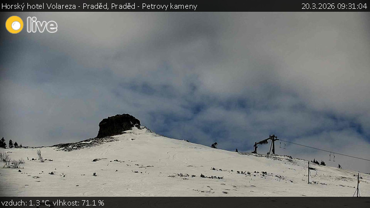 Horský hotel Volareza - Praděd - Praděd - Petrovy kameny - 20.3.2026 v 09:31