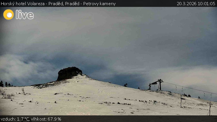 Horský hotel Volareza - Praděd - Praděd - Petrovy kameny - 20.3.2026 v 10:01