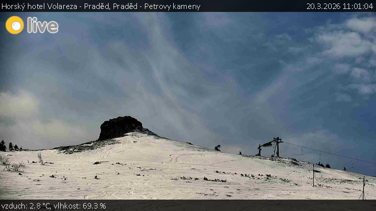Horský hotel Volareza - Praděd - Praděd - Petrovy kameny - 20.3.2026 v 11:01