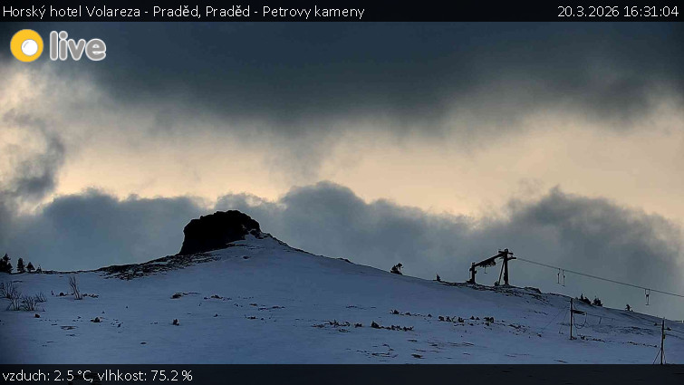 Horský hotel Volareza - Praděd - Praděd - Petrovy kameny - 20.3.2026 v 16:31