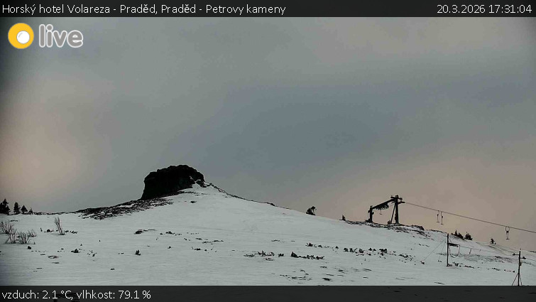 Horský hotel Volareza - Praděd - Praděd - Petrovy kameny - 20.3.2026 v 17:31
