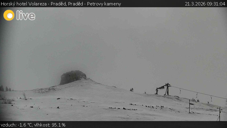 Horský hotel Volareza - Praděd - Praděd - Petrovy kameny - 21.3.2026 v 09:31