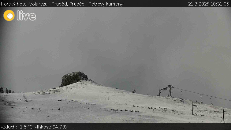 Horský hotel Volareza - Praděd - Praděd - Petrovy kameny - 21.3.2026 v 10:31