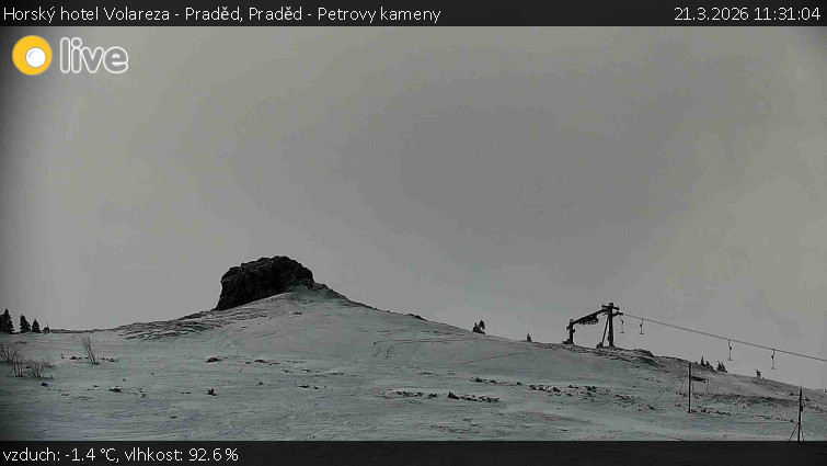Horský hotel Volareza - Praděd - Praděd - Petrovy kameny - 21.3.2026 v 11:31