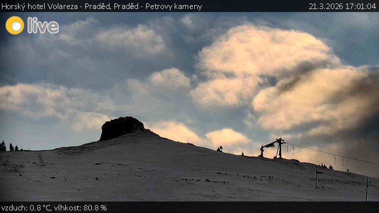 Horský hotel Volareza - Praděd - Praděd - Petrovy kameny - 21.3.2026 v 17:01