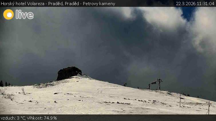 Horský hotel Volareza - Praděd - Praděd - Petrovy kameny - 22.3.2026 v 11:31
