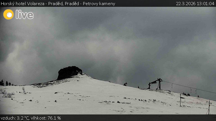 Horský hotel Volareza - Praděd - Praděd - Petrovy kameny - 22.3.2026 v 13:01