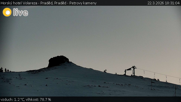 Horský hotel Volareza - Praděd - Praděd - Petrovy kameny - 22.3.2026 v 18:31