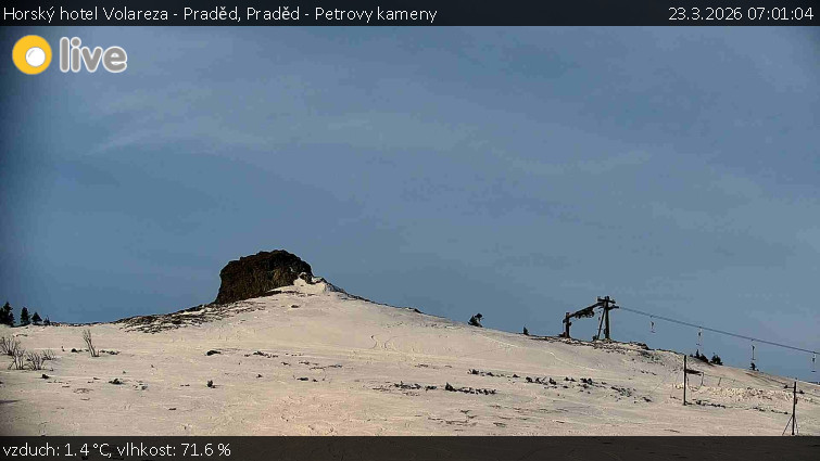 Horský hotel Volareza - Praděd - Praděd - Petrovy kameny - 23.3.2026 v 07:01