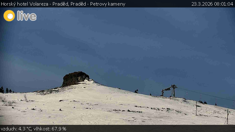 Horský hotel Volareza - Praděd - Praděd - Petrovy kameny - 23.3.2026 v 08:01