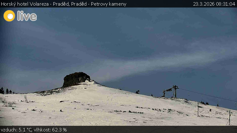 Horský hotel Volareza - Praděd - Praděd - Petrovy kameny - 23.3.2026 v 08:31