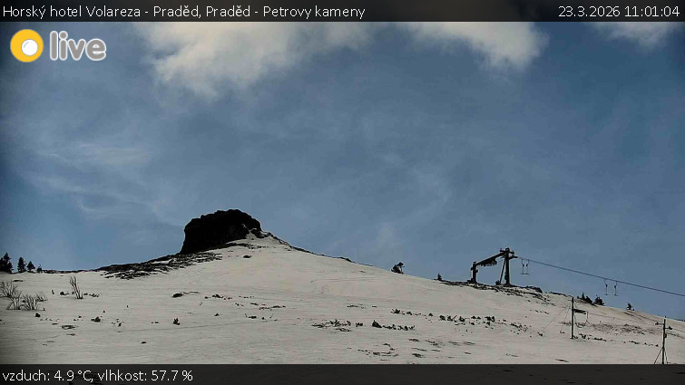 Horský hotel Volareza - Praděd - Praděd - Petrovy kameny - 23.3.2026 v 11:01