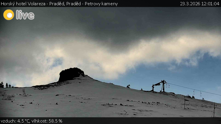 Horský hotel Volareza - Praděd - Praděd - Petrovy kameny - 23.3.2026 v 12:01