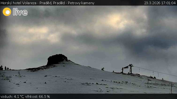 Horský hotel Volareza - Praděd - Praděd - Petrovy kameny - 23.3.2026 v 17:01